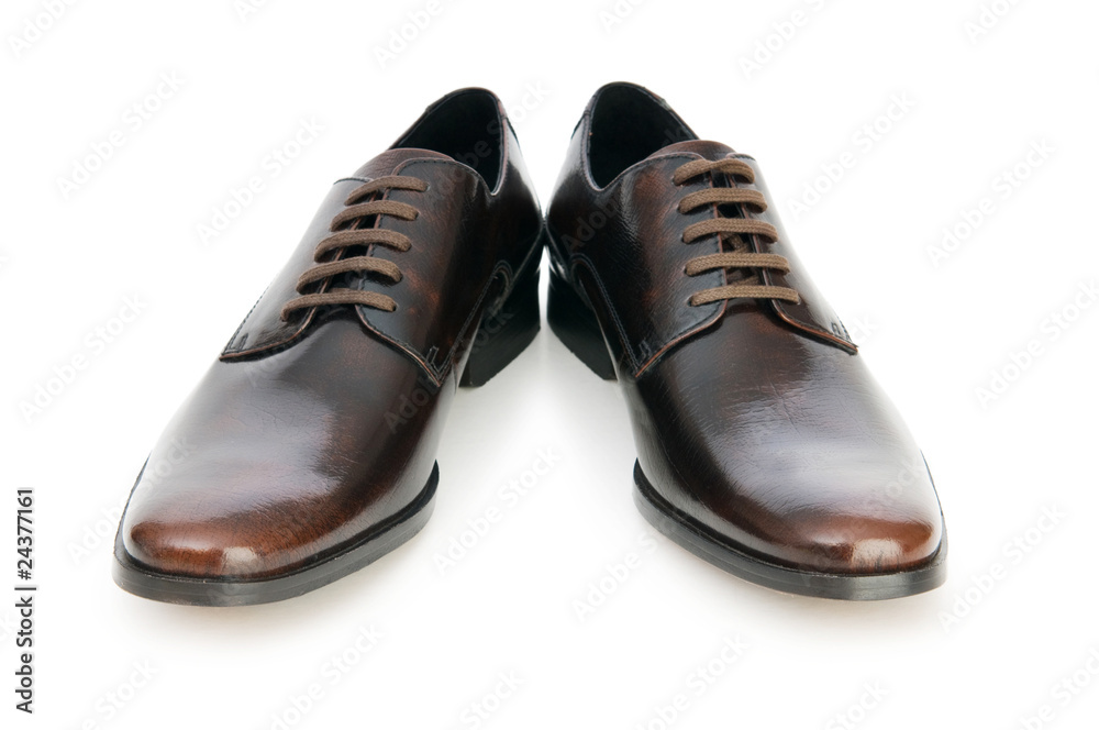 Male shoes isolated on the white background Male shoes isolated on the white background