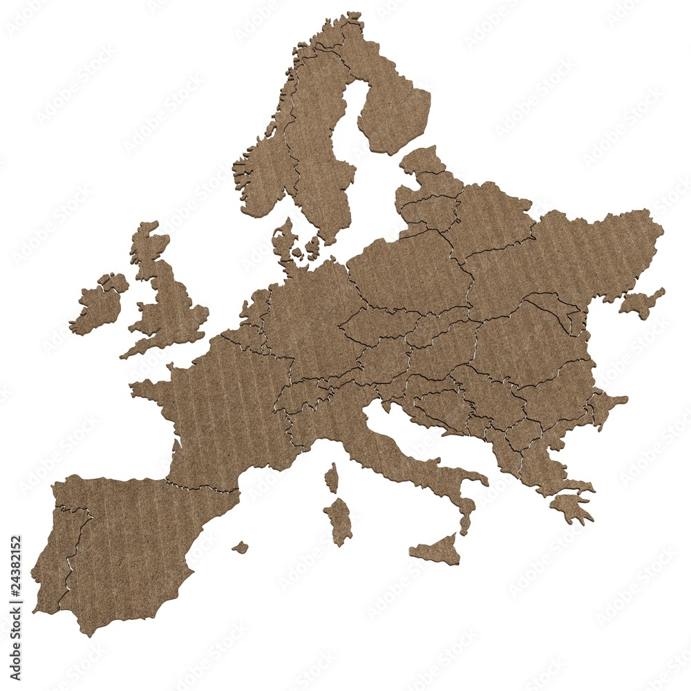 Obraz premium carte europe