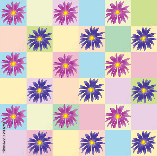 flowers on background checked