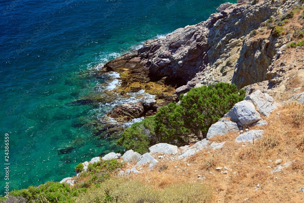 Sea coast in Greece