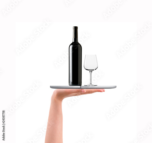 drink wine serving tray © Didem GECEGEZER