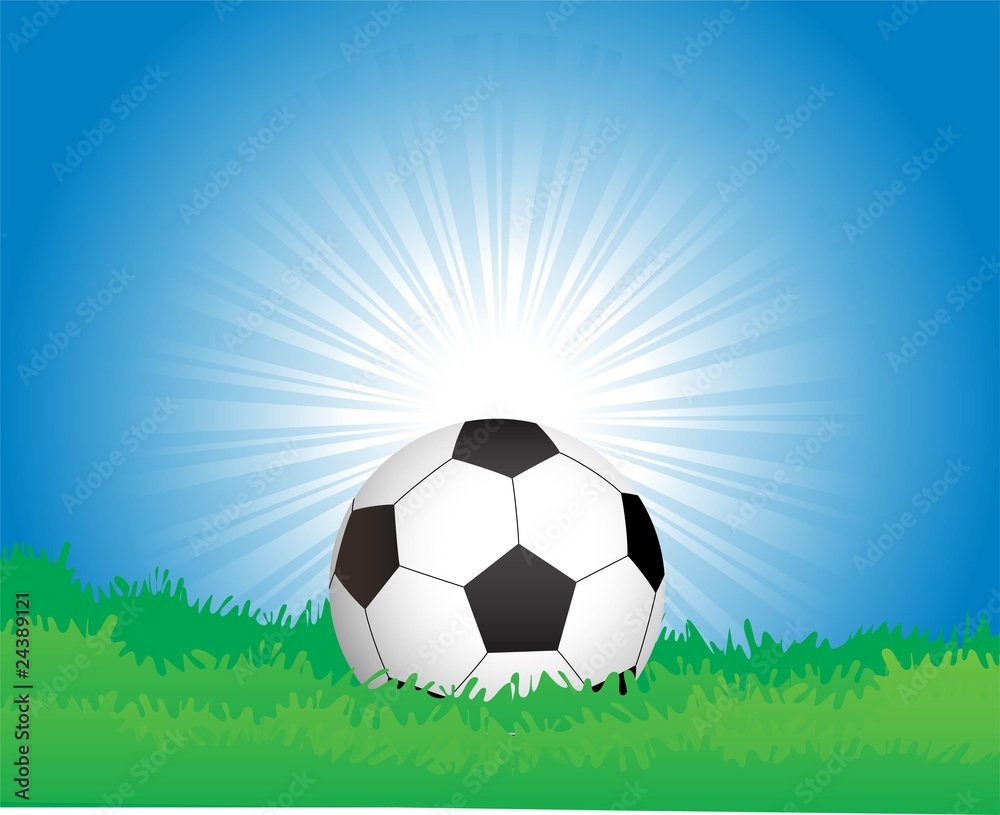 Naklejka premium abstract soccer football