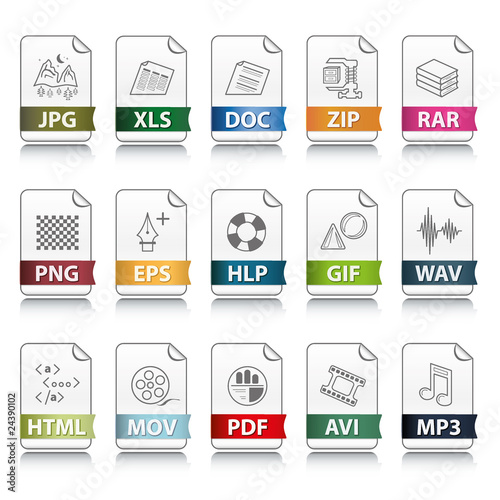 File extension icons