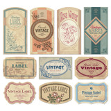 vintage labels set (vector)