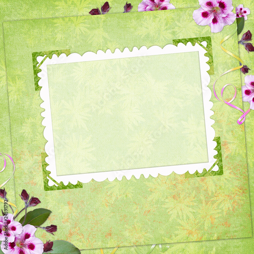 Framework for invitation or congratulation.