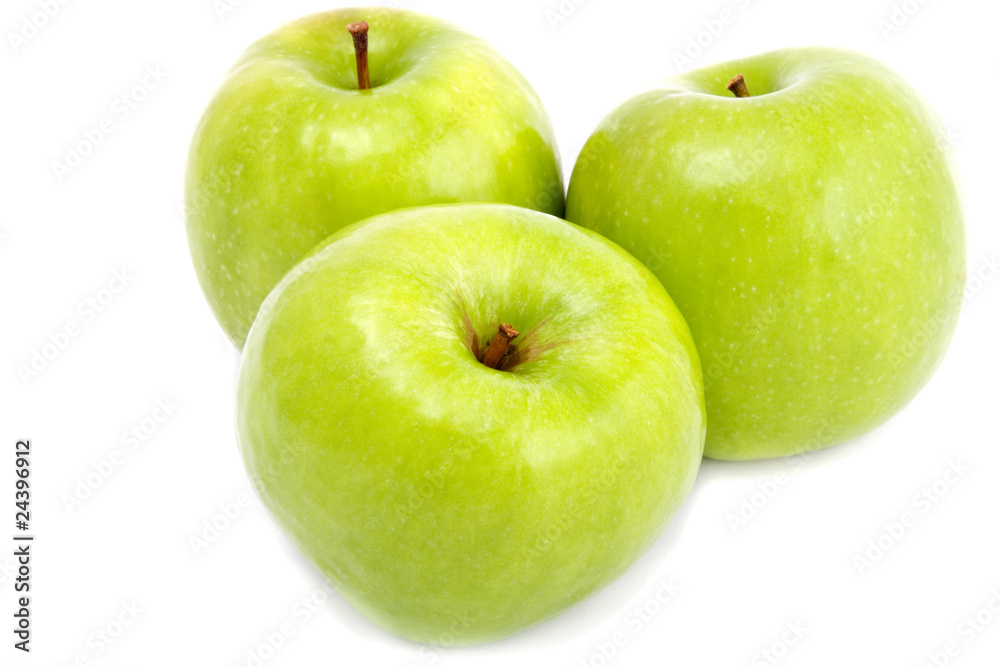 green apple in white background isolated green apple in white background isolated