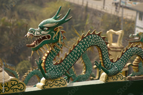 Dragon on a Taoist Temple in Baguio Phlippines