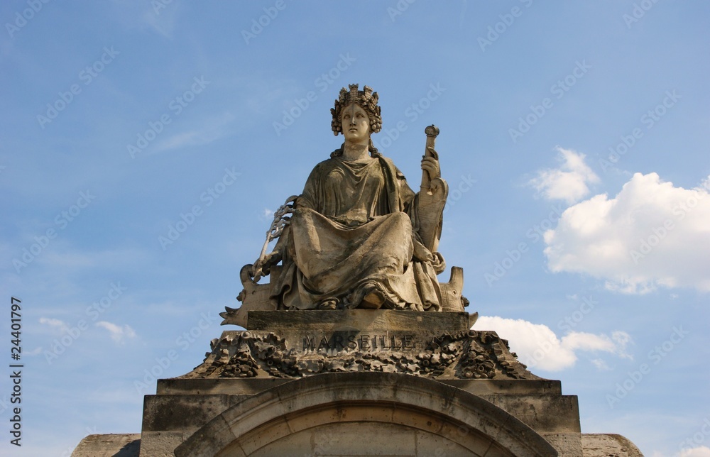 Statue de Marseille à Paris