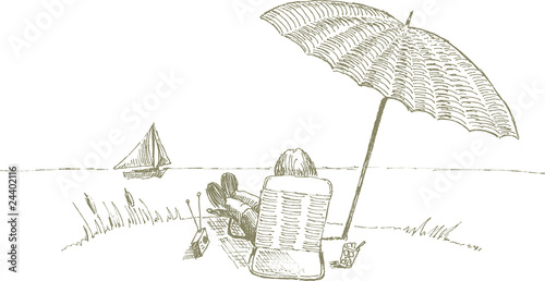 Relaxing At The Beach