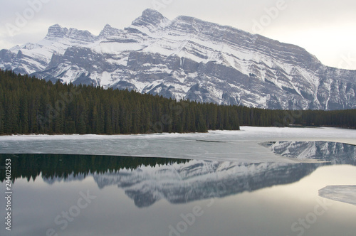 Winter Lake Reflection © Owen Mather