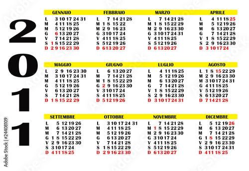 Calendario 2011 2