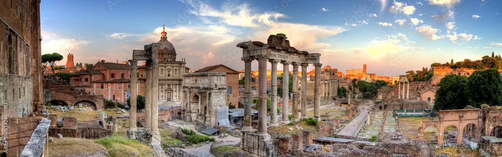 Naklejka premium Rzym panoramiczny widok hdr