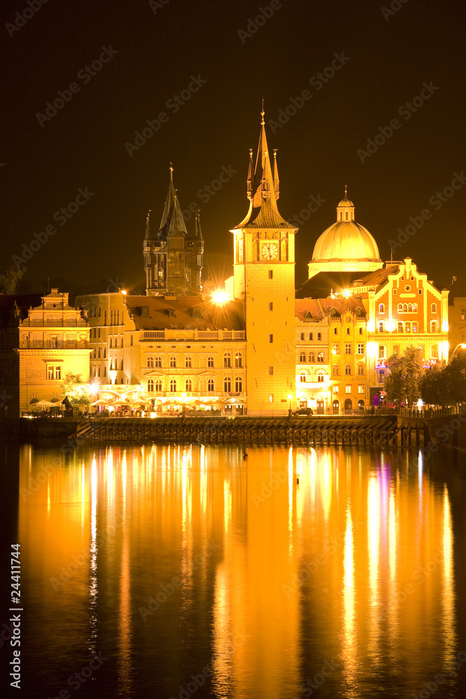 The night View on Prague Old Town
