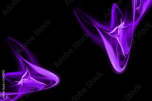 abstract purple flames, black background, wallpaper