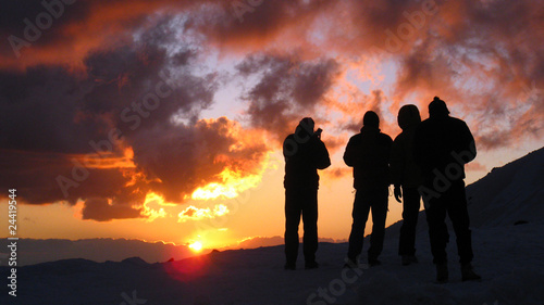 osservando il tramonto