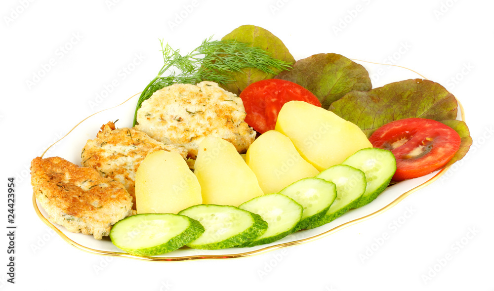 Grilled steak with vegetables Grilled steak with vegetables