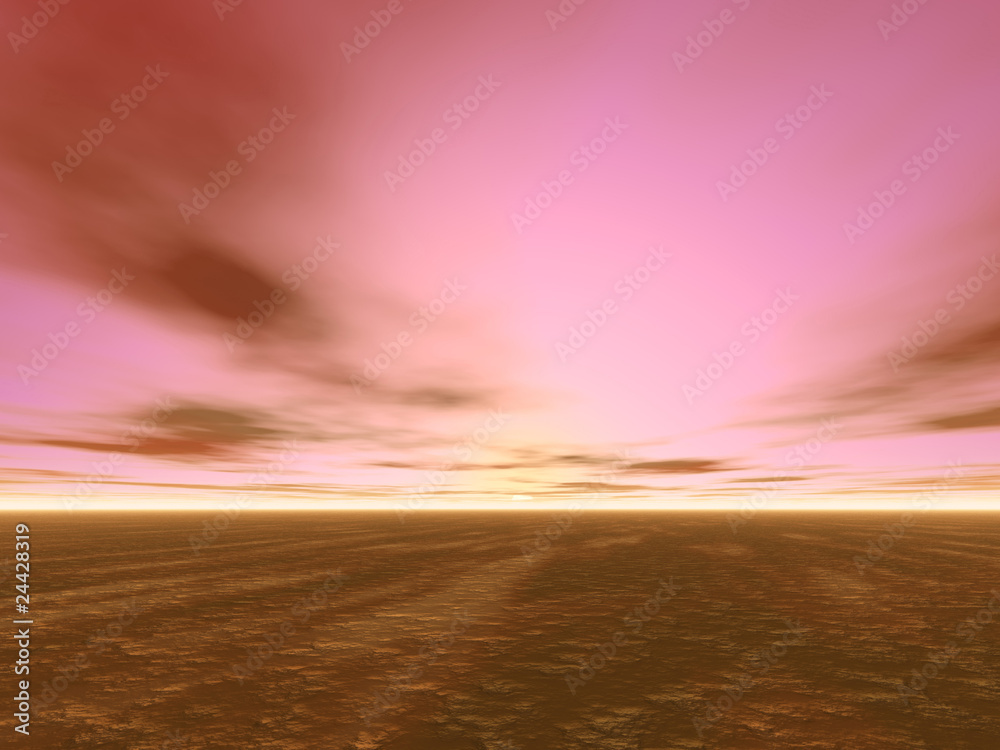 Obraz premium 地平線