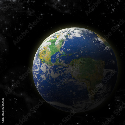 Fototapeta Naklejka Na Ścianę i Meble -  Real Earth Planet