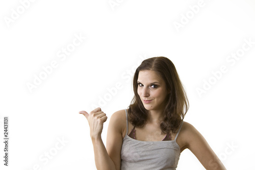 Attractive Female hitchhiking