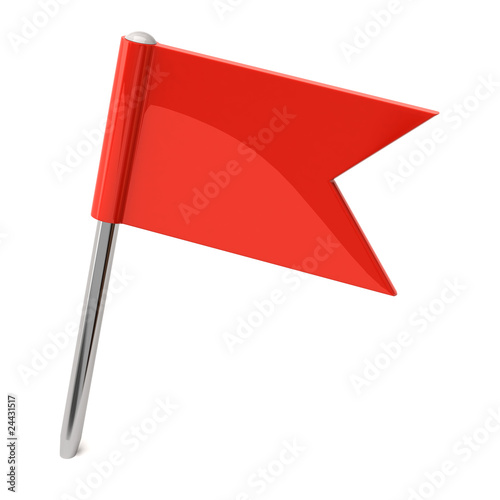 Red  flag pin