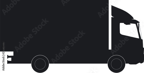 Lastwagen Silhouette