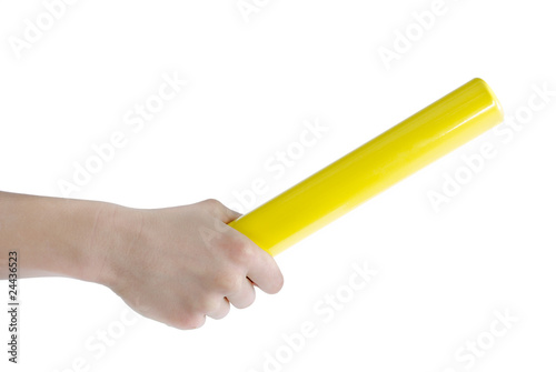 Baton in hand