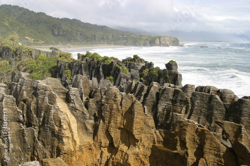 Panacake Rocks Punakaiki Neuseeland photo