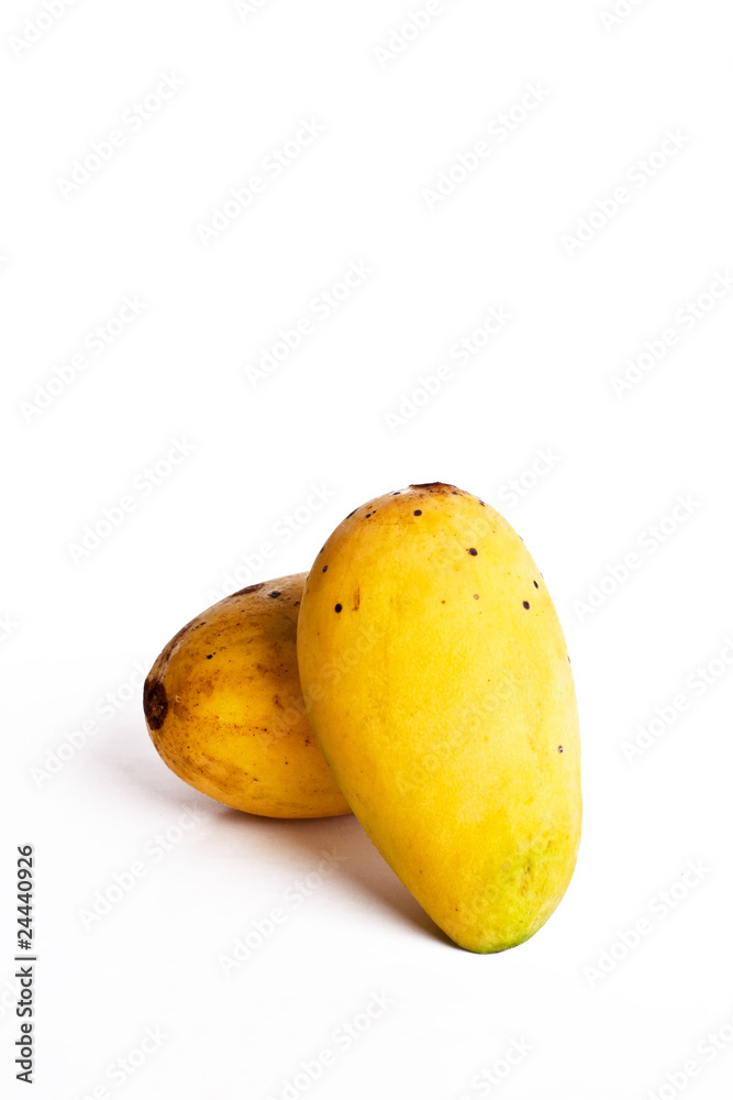 Isolated of mangoes