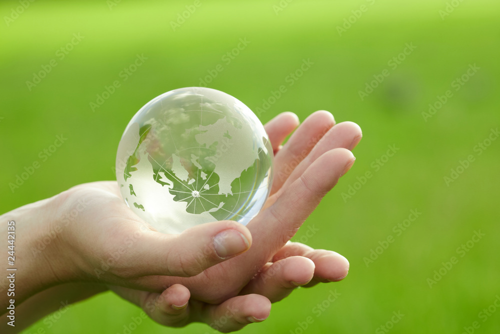 Globe in the hand