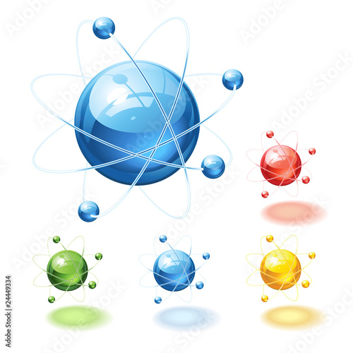Obraz na plátně Vector atom concept