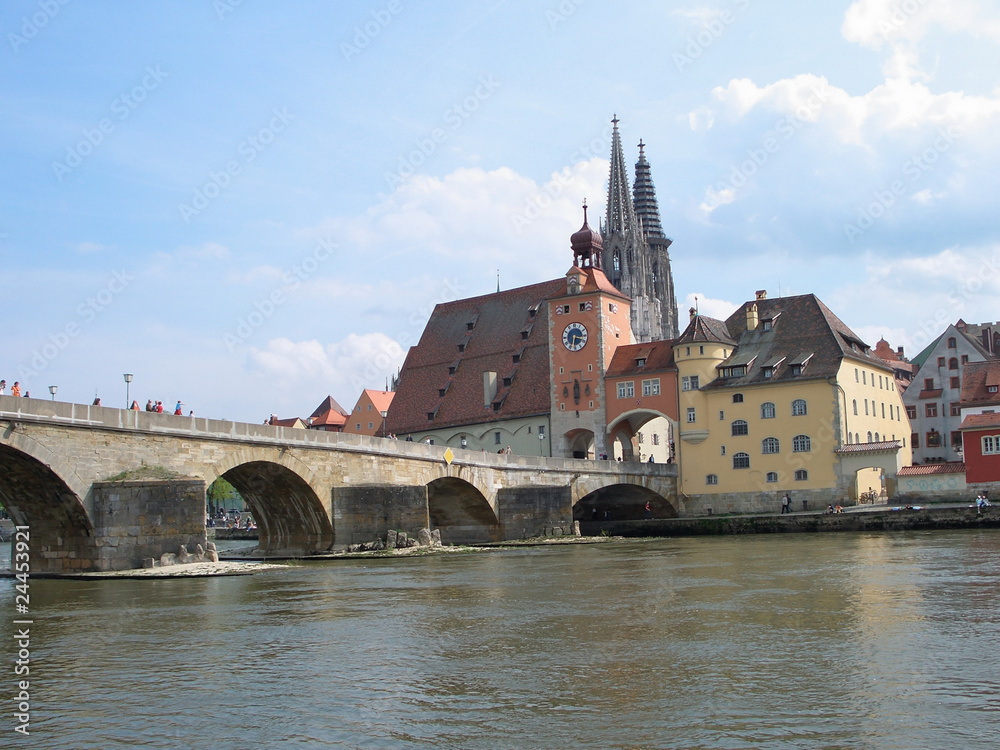 Old Town and the Danube - Regensburg, Germany