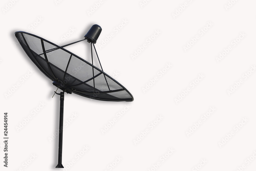 Satellite with white background Satellite with white background