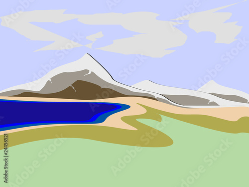 lake in mountain