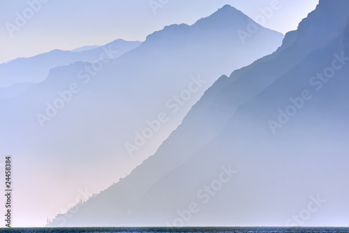 Fototapeta mountain on Lake Garda