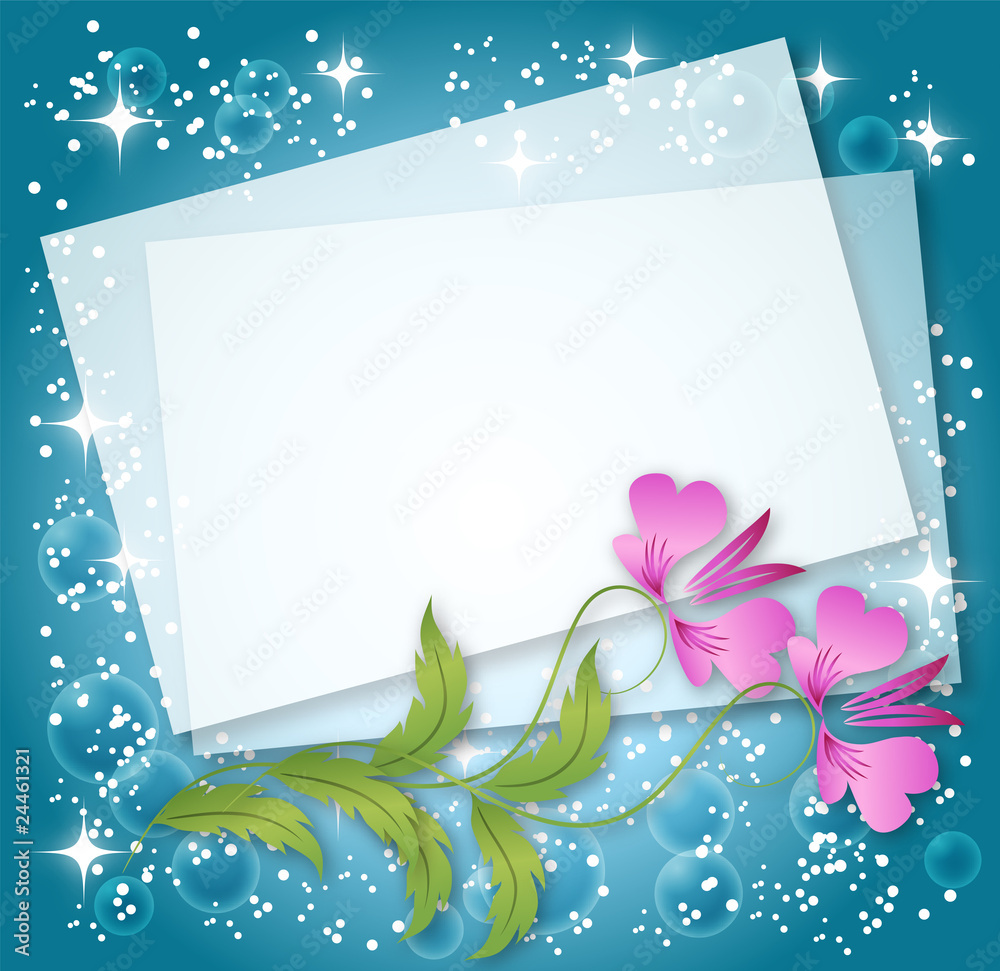 Magic floral background