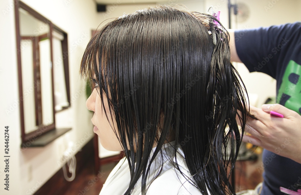 Fototapeta premium Kobieta salon piękności