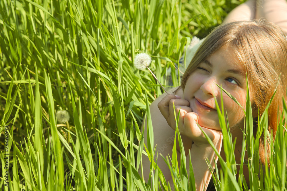 Girl with a Dandelion Girl with a Dandelion