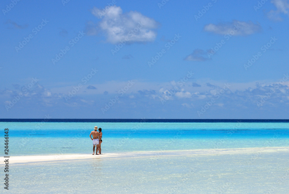 couple dans les îles maldives