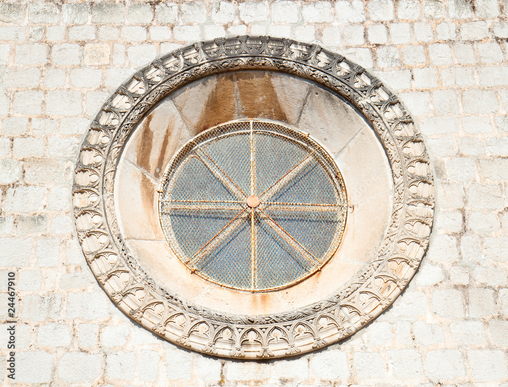 Fototapeta premium Beautiful historical window in Mediterranean style