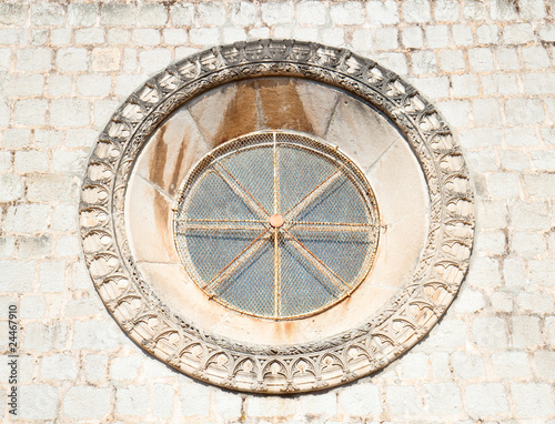 Beautiful historical window in Mediterranean style