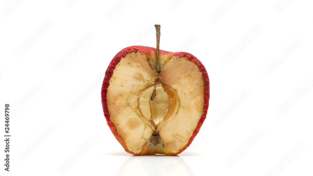 Timelapse of apple decaying
