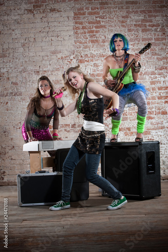 Female punk rock band photo