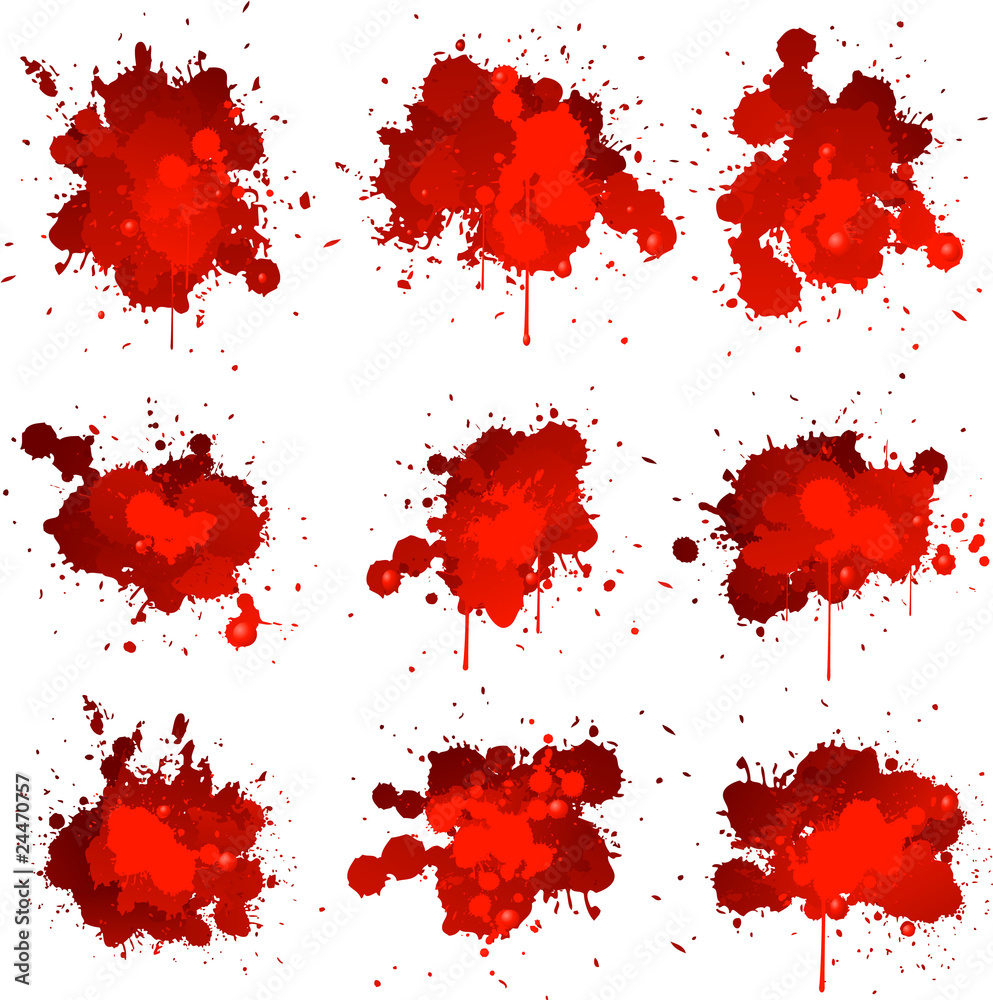 Blood splats collection
