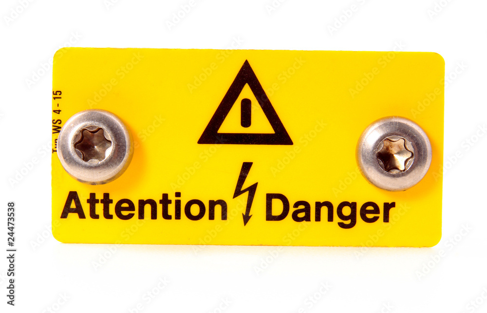 Obraz premium Attention Danger