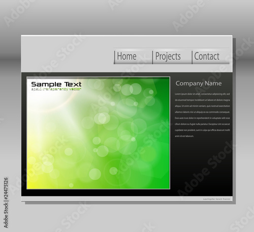 Website template, editable ...