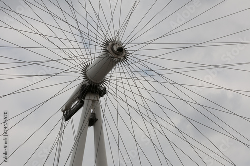 Spokes of a ferris wheel