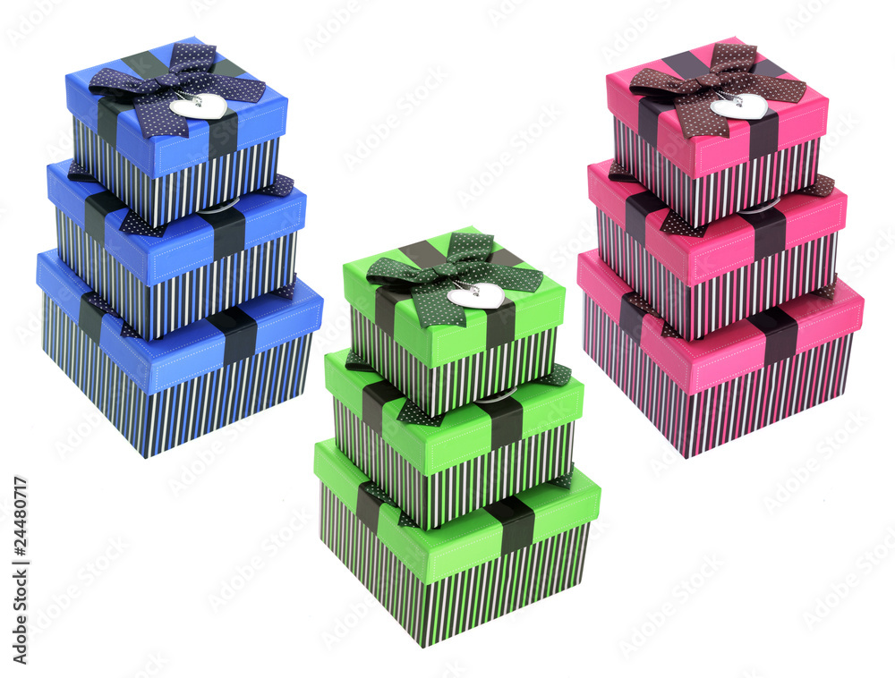 Naklejka premium Stacks of Gift Boxes