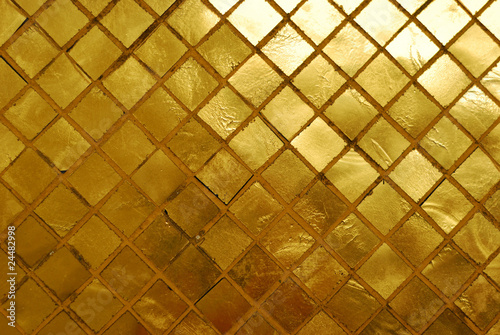 Golden wall.