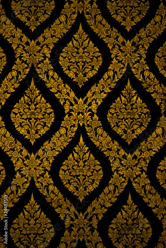 Golden wall thai style.