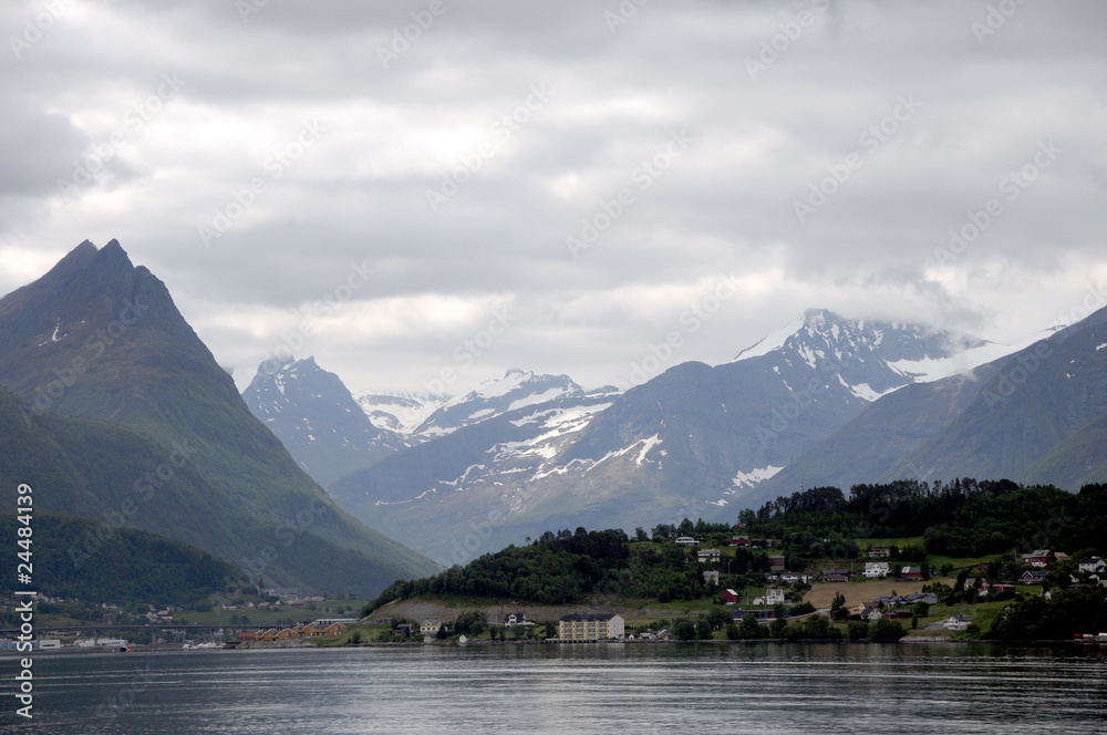 Reflections in Stryn Lake, Norway